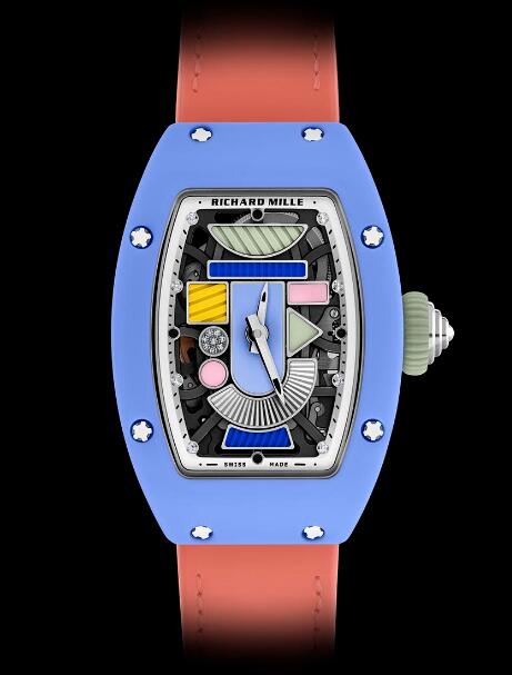 Replica Richard Mille RM 07-01 Automatic Coloured Ceramics Powder Blue Watch